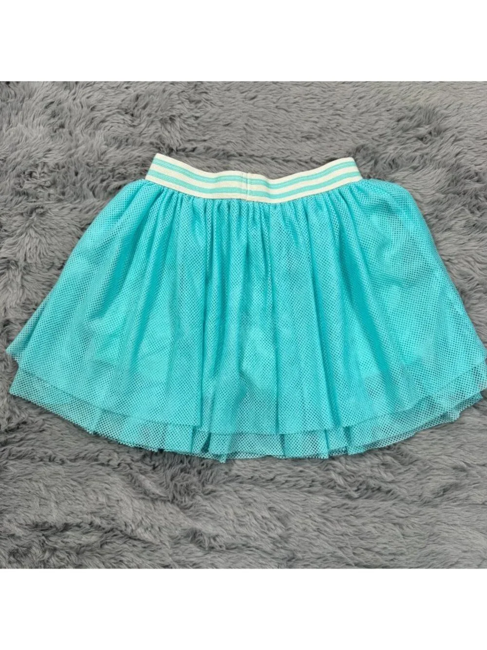 Mta Sports Skort Girls S Blue Polyester Tennis Performance Elastic Waistband